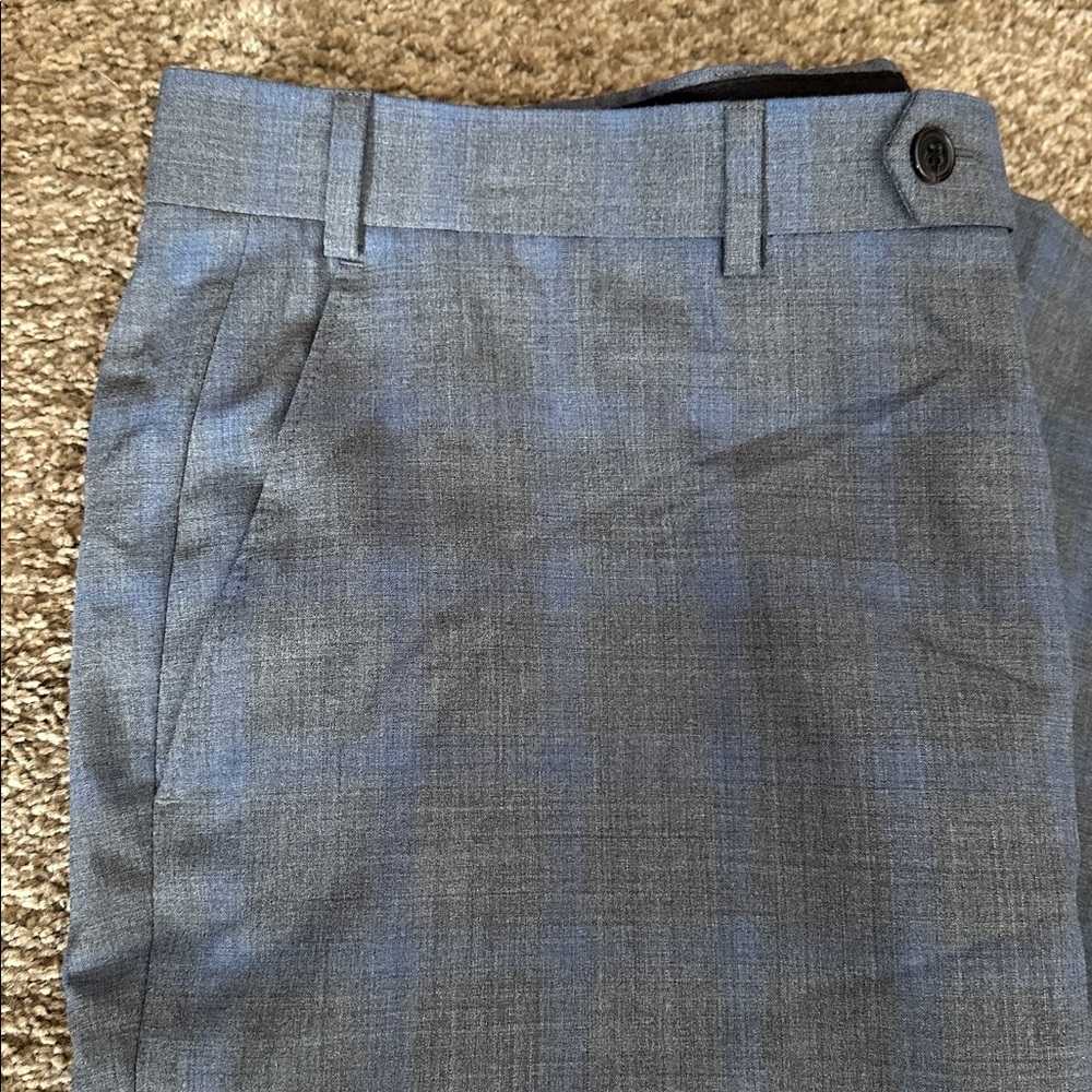 Lauren by Ralph Lauren Slate Blue Plaid Three-Piece Suit - Picture 9 of 12